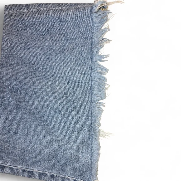 American Eagle Dreamy Drape High Waist Womens Wide Leg Blue Jeans Denim 8 Reg - Picture 4 of 8